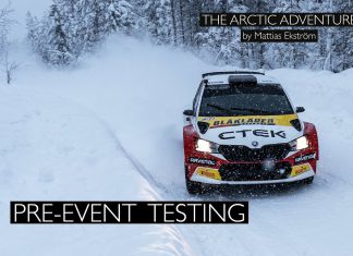 Mattias Ekströms berättar om sitt test inför Arctic Rally Finland
