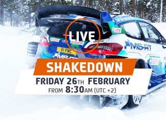 Livesändning från shakedown kl. 07.30 inför Arctic Rally Finland