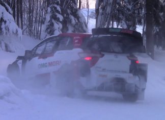 Elfyn Evans testar WRC-Yarisen inför Arctic Rally Finland 2021