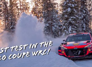 Oliver Solberg om första WRC-testet i sin nya Hyundai i20 Coupe WRC