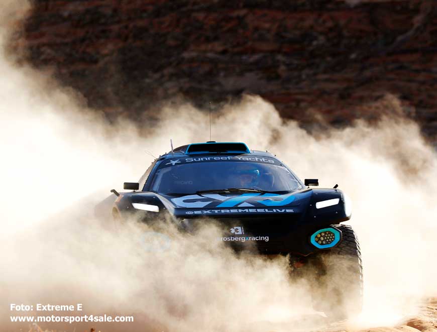 Johan Kristoffersson segrade i premiären av Extreme E