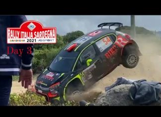 Actionklipp från Rally Italia Sardegna 2021