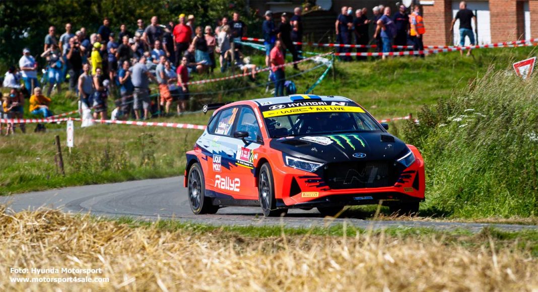 Ledande Oliver Solberg fick ett ELändigt slut i Ypres Rally Belgium 2021