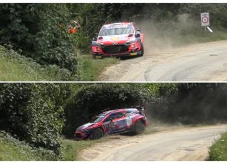 Film från fredagsetappen av Ypres Rally Belgium 2021