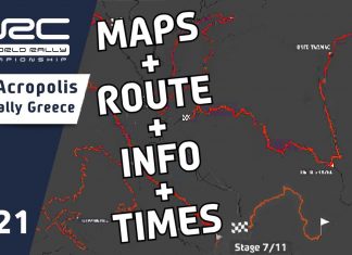 Presentation av sträckorna i 2021 års Acropolis Rally 2021