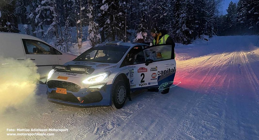 Tekniskt fel stoppade Mattias och Maja i North Rally 2022