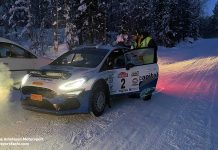 Tekniskt fel stoppade Mattias och Maja i North Rally 2022