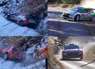 Action från Rallye Monte Carlo 2022