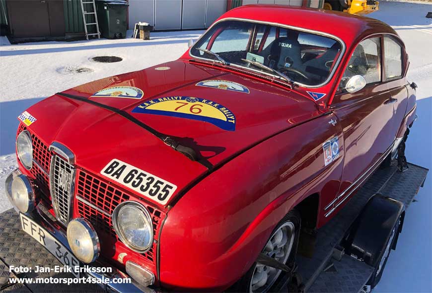 Jan-Erik Erikssons Saab för Midnattssolsrallyt