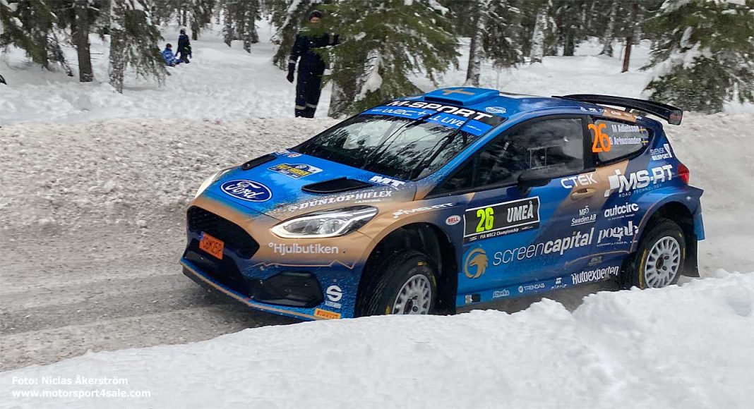 Mattias Adielsson spår en tuff start på Rally Sweden 2022 Mattias Adielsson spår en tuff start på Rally Sweden 2022