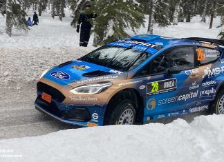 Mattias Adielsson spår en tuff start på Rally Sweden 2022 Mattias Adielsson spår en tuff start på Rally Sweden 2022