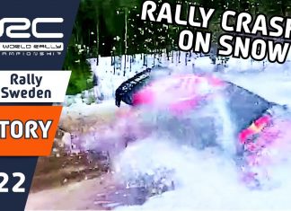 Action och dramatik från vintriga VM-rallyn