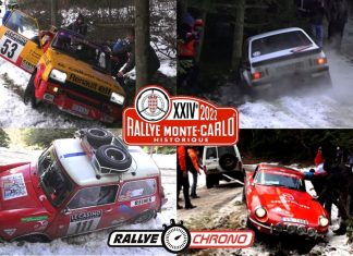 Action från Rallye Monte Carlo Historique 2022