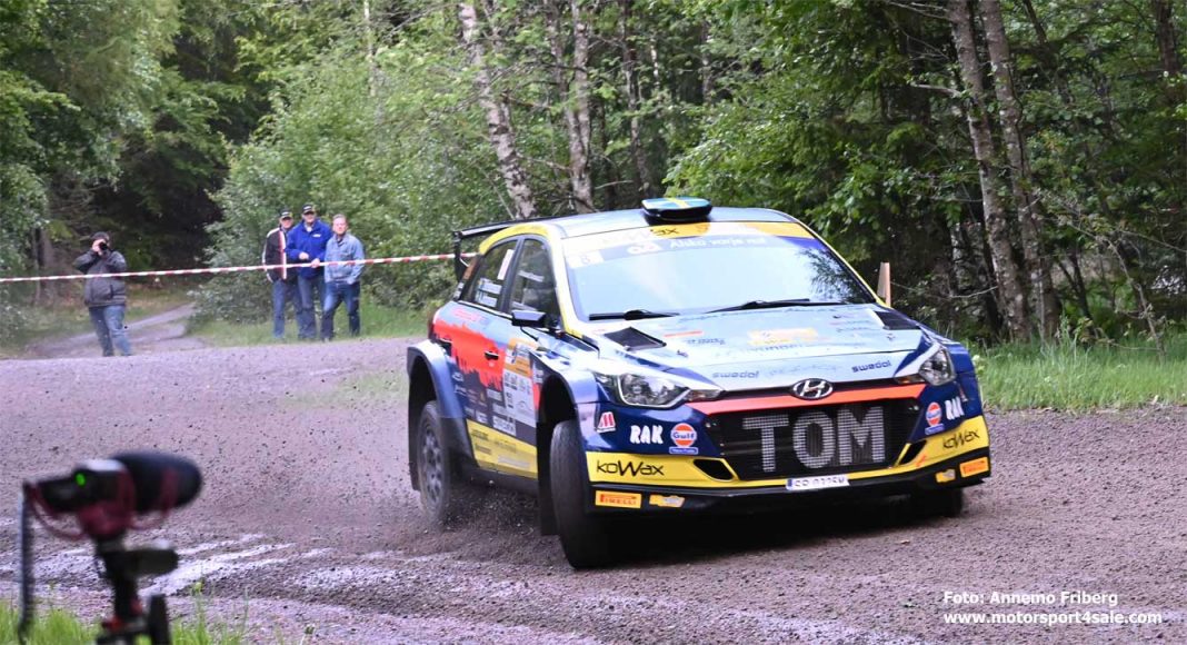 Tom Kristensson leder South Swedish Rally efter dag 1