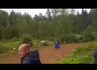 Takamoto Katsutas rullning på shakedown inför Rally Estonia