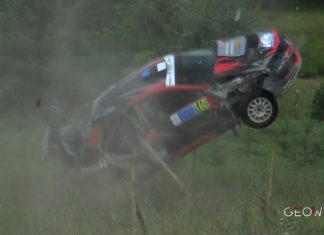 Action och flygande rallybilar från fredagsetappen av Rally Estonia 2022