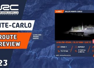Sträcköversikt för Rallye Monte Carlo 2023