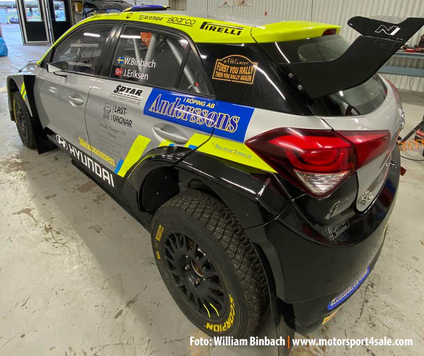 William Binbach inför BAUHAUS Royal Rally of Scandinavia 2023