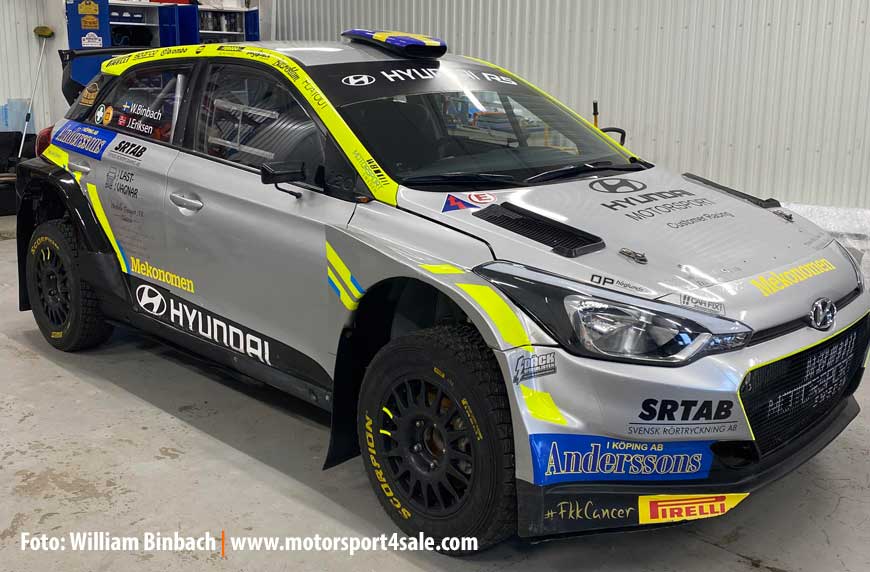 William Binbach inför BAUHAUS Royal Rally of Scandinavia 2023