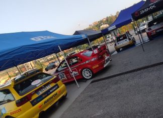 Depåpromenad inför Rallylegend 2023