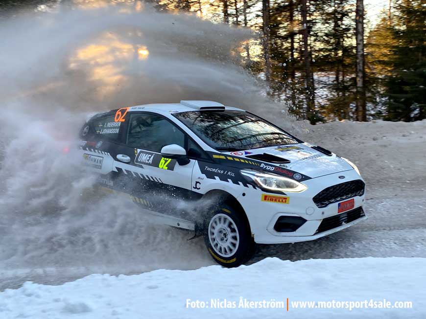 Isak Reiersen under Rally Sweden 2022