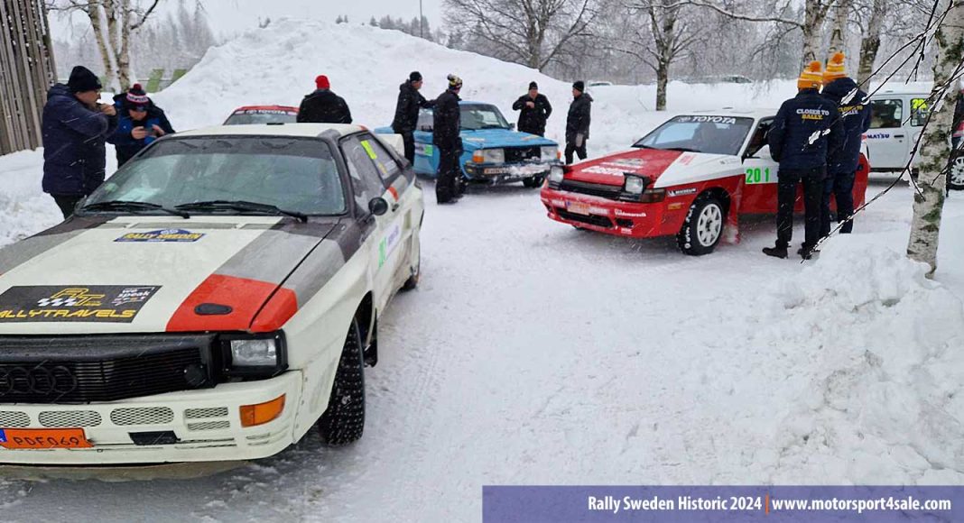 Audi i topp efter dag 1 i Rally Sweden Historic 2024