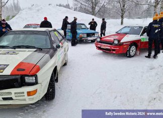 Audi i topp efter dag 1 i Rally Sweden Historic 2024 Audi i topp efter dag 1 i Rally Sweden Historic 2024