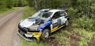 Tom Kristensson efter East Sweden Rally 2024 Tom Kristensson efter East Sweden Rally 2024