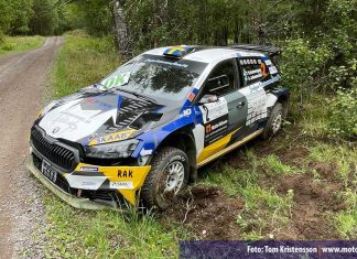 Tom Kristensson efter East Sweden Rally 2024 Tom Kristensson efter East Sweden Rally 2024